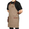 Otto Angelino Personalized Canvas Cooking Apron, Working Apron with Customization, Workshop Apron with Pockets, Woodworking Apron with Tool Pockets