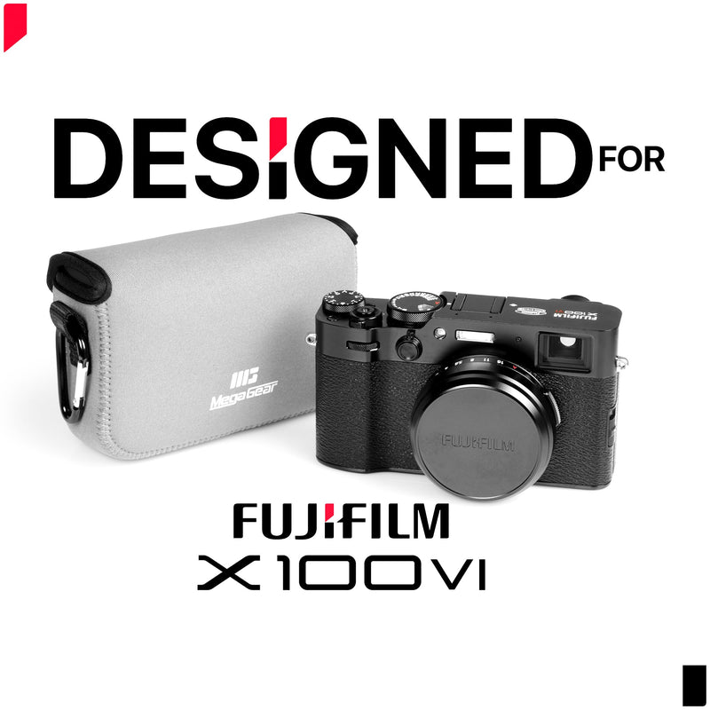 MegaGear Fujifilm X100VI Neoprene Camera Case Stylish and Protective Digital Photography Bag