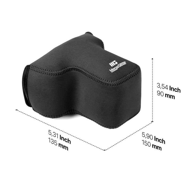 MegaGear Fujifilm X-T50 (16-50mm) Neoprene Camera Case Stylish and Protective Digital Photography Bag