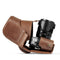 MegaGear Fujifilm X-T50 (16-50mm & 18-55mm) Genuine Leather Camera Case - Stylish and Protective