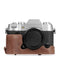 MegaGear Fujifilm X-T50 (16-50mm & 18-55mm) Genuine Leather Camera Case - Stylish and Protective