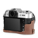 MegaGear Fujifilm X-T50 (16-50mm & 18-55mm) Genuine Leather Camera Case - Stylish and Protective