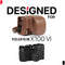 MegaGear Fujifilm X100VI Ever Ready Genuine Leather Camera Case - Stylish and Protective