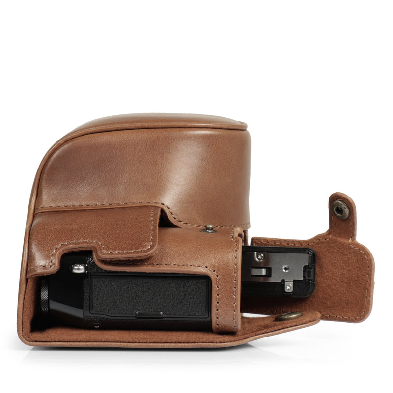 MegaGear Fujifilm X100VI Ever Ready Genuine Leather Camera Case - Stylish and Protective