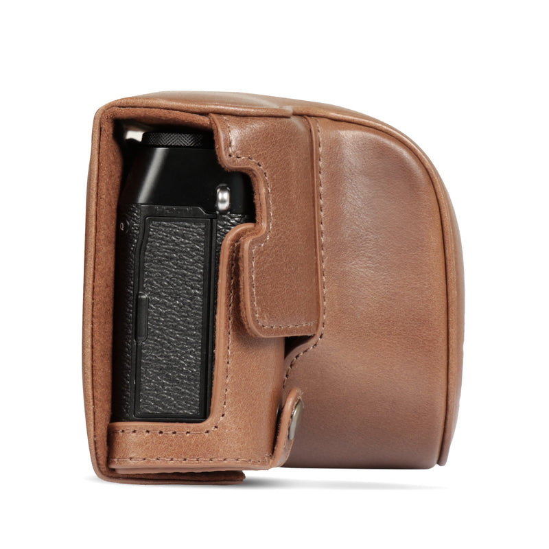 MegaGear Fujifilm X100VI Ever Ready Genuine Leather Camera Case - Stylish and Protective