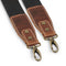 MegaGear Canvas & Genuine Leather Adjustable Shoulder or Neck Strap with Pad