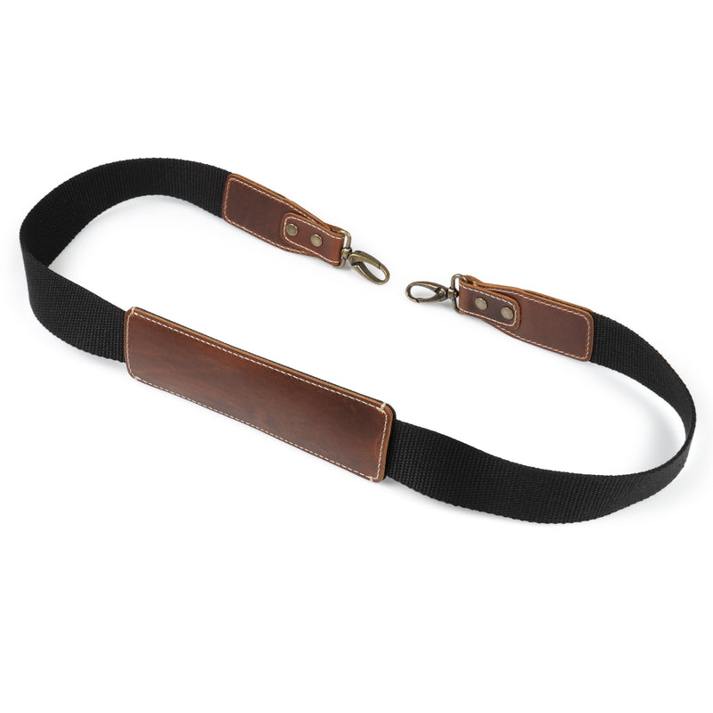 MegaGear Canvas & Genuine Leather Adjustable Shoulder or Neck Strap with Pad