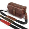 MegaGear Canvas & Genuine Leather Adjustable Shoulder or Neck Strap with Pad