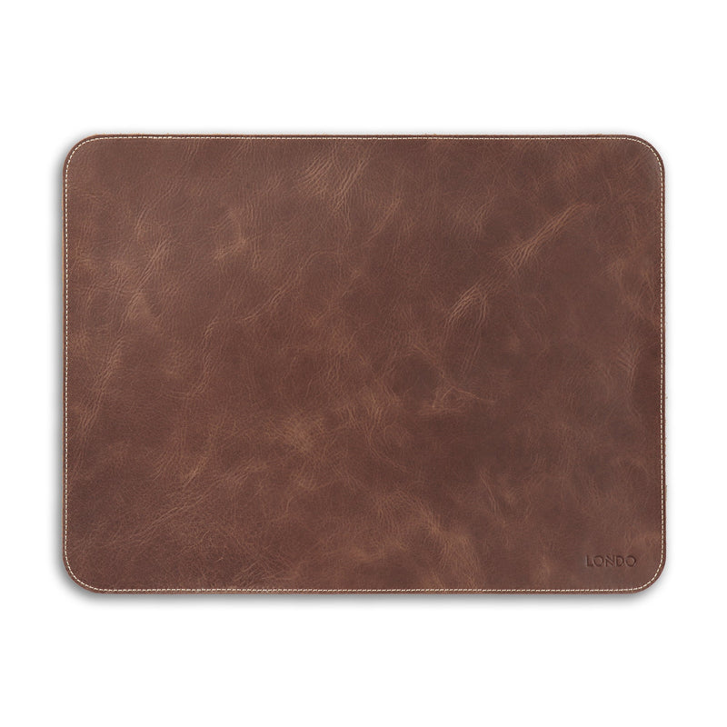 Londo Top Grain Leather Mouse Pad – Desk Mat for Keyboard and Mouse, Large Leather Office Desk Pad