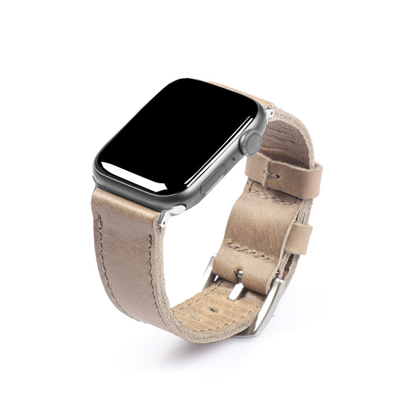 MegaGear Top Grain Leather Apple Watch Band Strap - Replacement Men & Women 42mm - 49mm and 38mm - 41mm, Apple Watch Series 10, Ultra, Ultra2, 9, 8, 7, 6, 5, 4, 3, SE