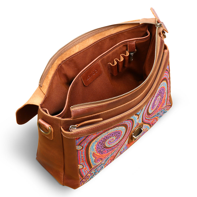Buyr.com | Satchels | Fossil Women's Jacqueline Fabric & Eco-Leather  Satchel Purse Handbag, Tropical Floral (Model: ZB1680919)