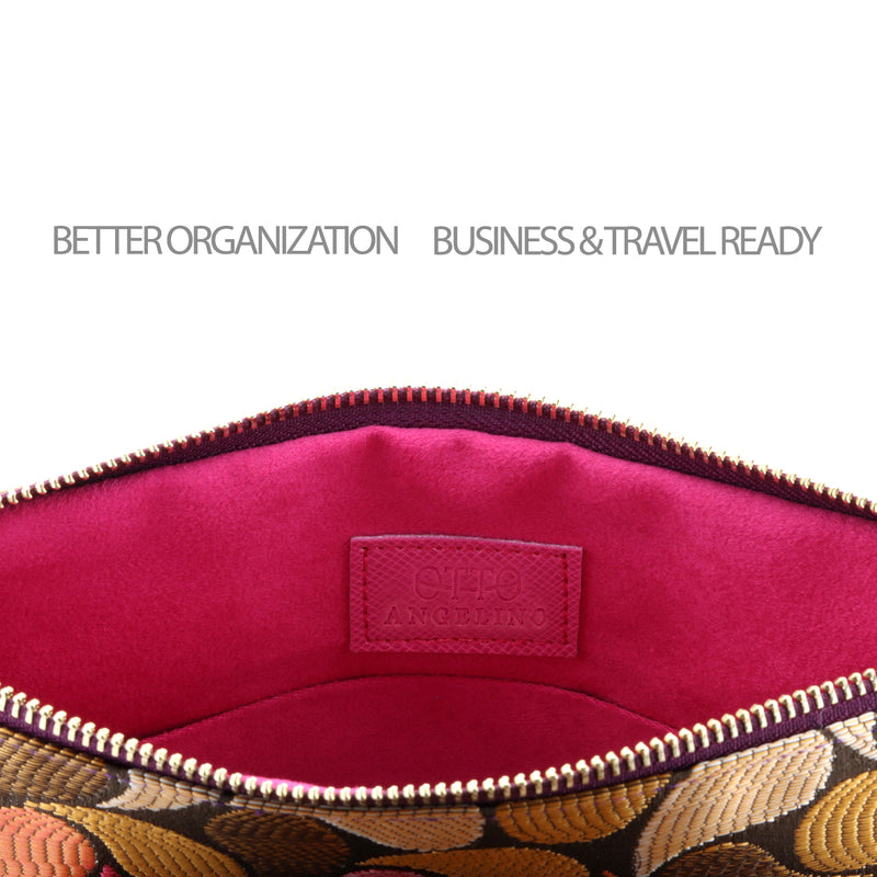 Otto Angelino Designer Women, Bohemian Clutch Purse, Multiple Slots Money, Cards, Smartphone, Ultra Slim