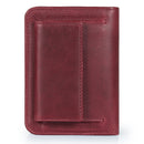 Otto Angelino RFID Blocking Men Zippered Bifold Wallet, Italian Top Grain Leather, Slim Travel Comfort, Credit Card Holder