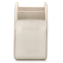 Londo Remote Control Holder with 5 Pockets, Store DVD, Blu-Ray, TV, Roku or Apple TV Remotes, PU Leather with Suede Lining