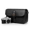 MegaGear Torres Top Grain Leather Camera Messenger Bag for Mirrorless, Instant and DSLR Cameras