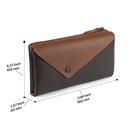 Otto Angelino Top Grain Leather Envelope Wallet with Phone Compatible Slots, RFID Blocking -Unisex