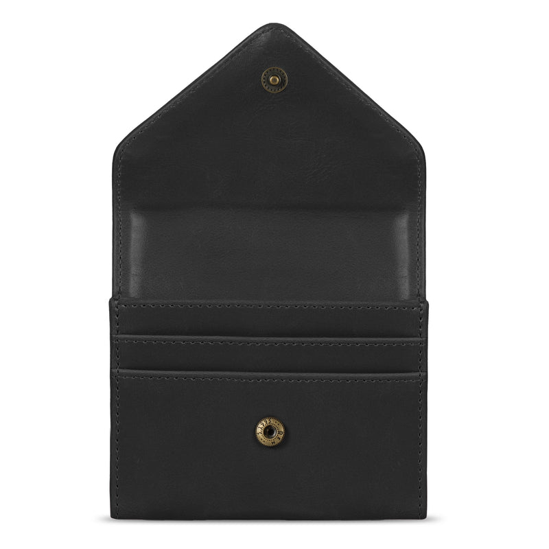 Otto Angelino Leather Coin and Credit Card Organizer, RFID Blocking, Unisex