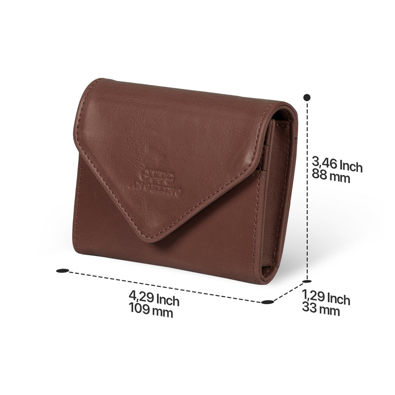 Otto Angelino Leather Coin and Credit Card Organizer, RFID Blocking, Unisex