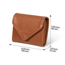 Otto Angelino Leather Coin and Credit Card Organizer, RFID Blocking, Unisex