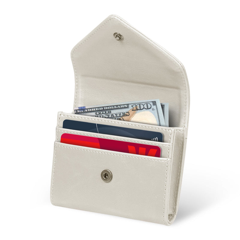 Otto Angelino Leather Coin and Credit Card Organizer, RFID Blocking, Unisex