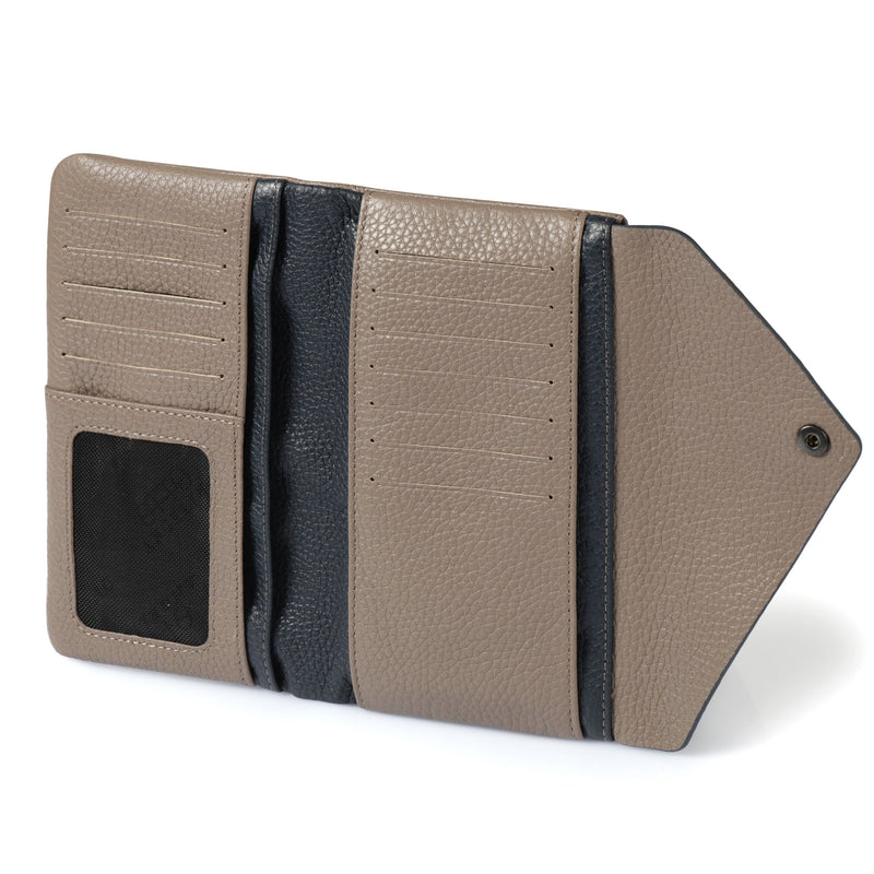 Otto Angelino Top Grain Leather Envelope Wallet with Phone Compatible Slots, RFID Blocking -Unisex