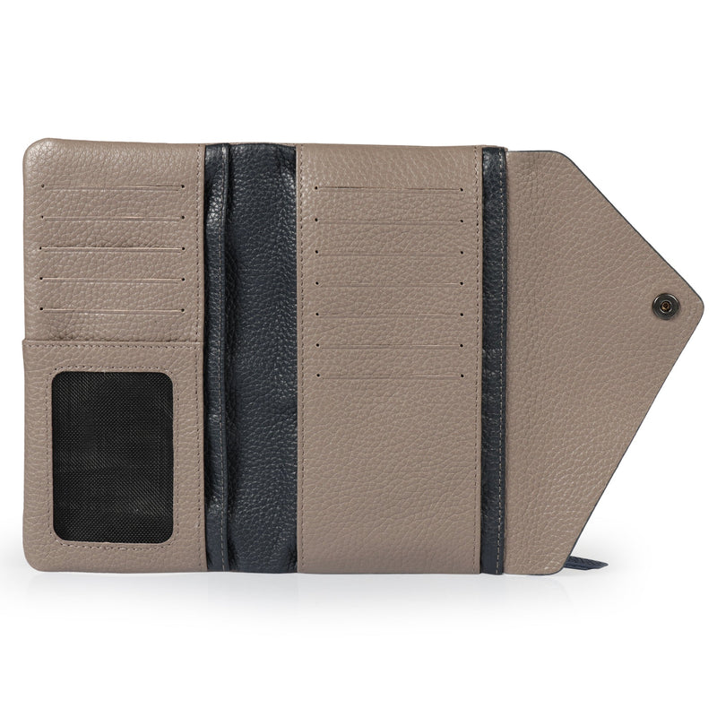 Otto Angelino Top Grain Leather Envelope Wallet with Phone Compatible Slots, RFID Blocking -Unisex