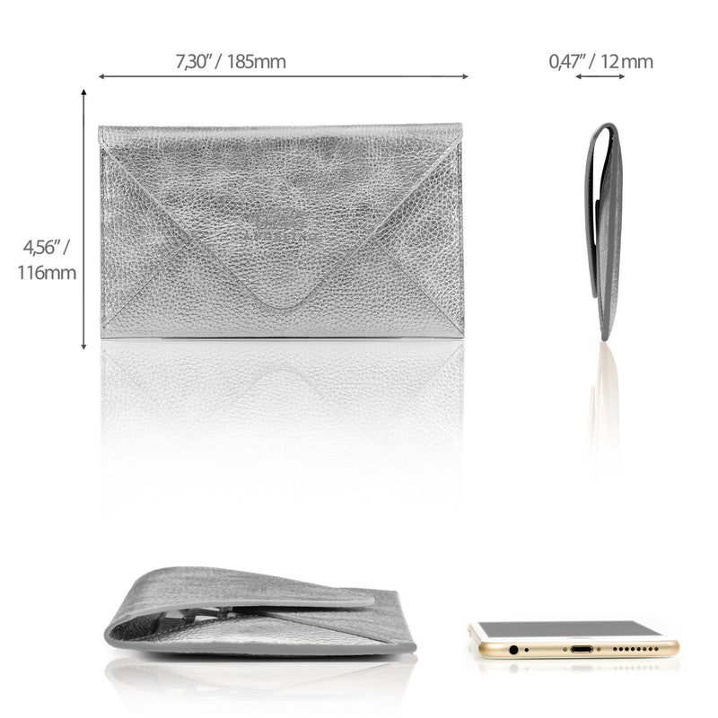 Otto Angelino Top Grain Leather Wallet, Multiple Slots Money, ID, Cards, Smartphone, RFID Blocking, Unisex