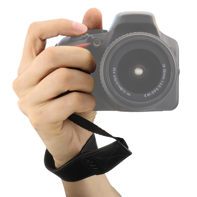 MegaGear Leather Wrist Strap for Canon, Nikon, Panasonic, Leica, Sony, Fujifilm, Olympus Digital Cameras