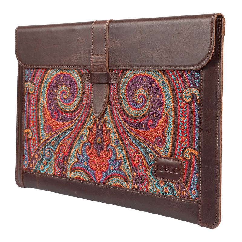 Londo Top Grain Leather Sleeve, Bohemian Bag for MacBook Pro, MacBook Air and iPad Case