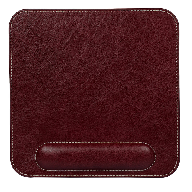 Londo Top Grain Leather Mouse Pad with Wrist Rest