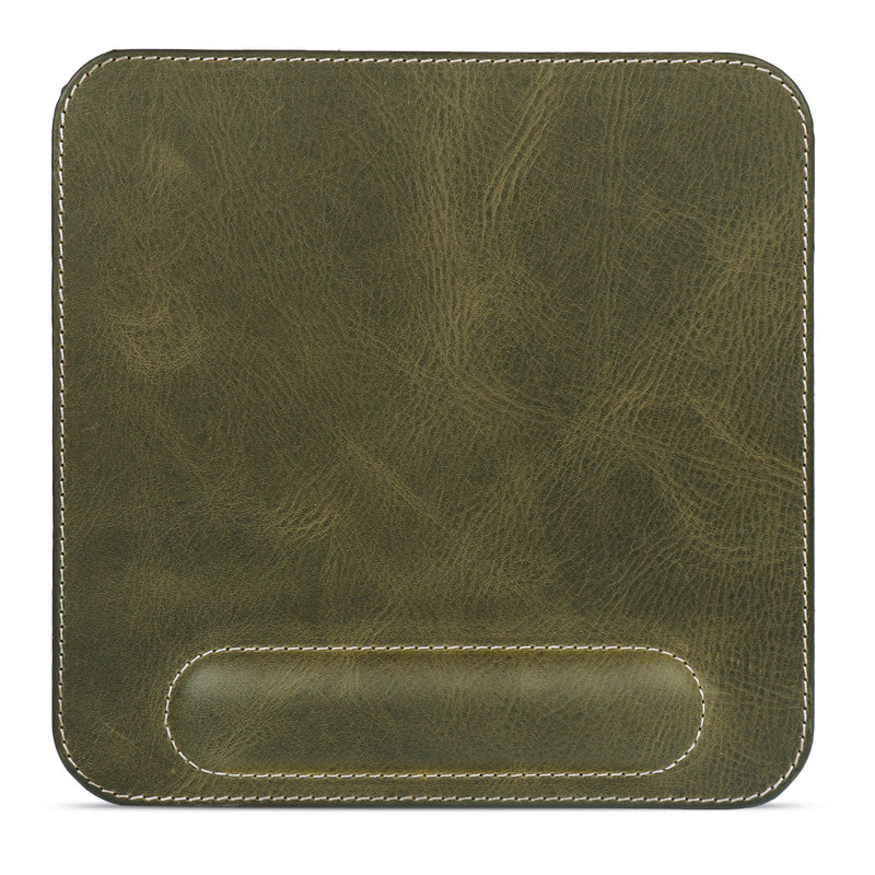 Londo Top Grain Leather Mouse Pad with Wrist Rest