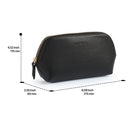 Londo Top Grain Leather Makeup Bag Cosmetic Pouch Travel Organizer Toiletry Clutch