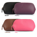 Londo Top Grain Leather Makeup Bag Cosmetic Pouch Travel Organizer Toiletry Clutch