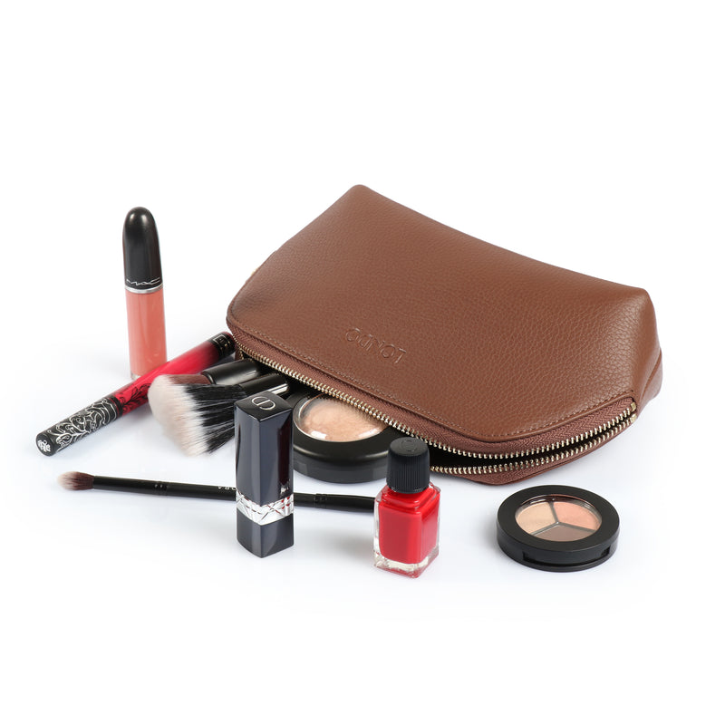 Leather encasement for Cosmetic pouch conversion kit