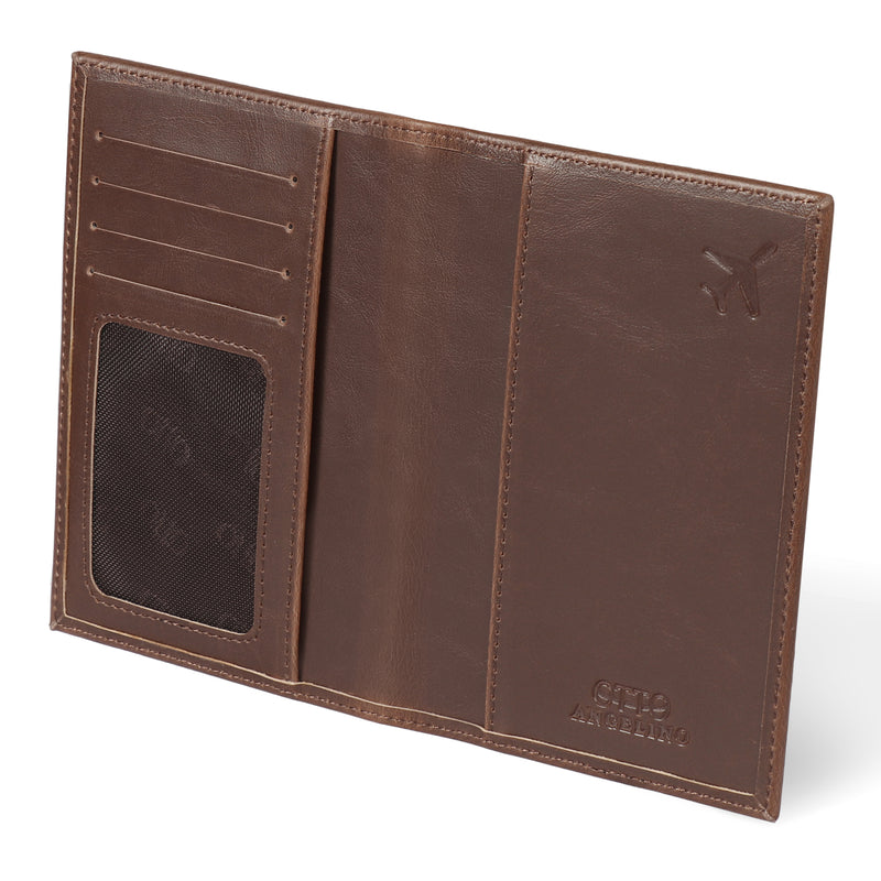Leather Travel Passport Wallet/Holder For Men
