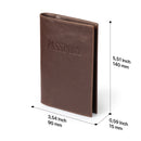 Otto Angelino Slim Passport Wallet with RFID Blocking, Leather Passport and Card Holder, Unisex Design Travel Wallets