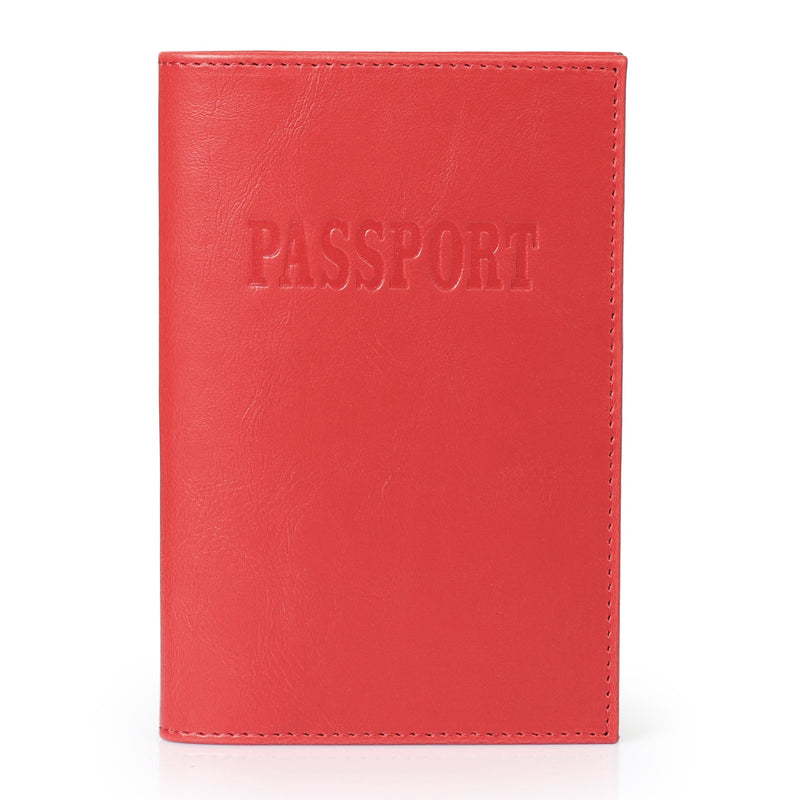 Otto Angelino Slim Passport Wallet with RFID Blocking, Leather Passport and Card Holder, Unisex Design Travel Wallets