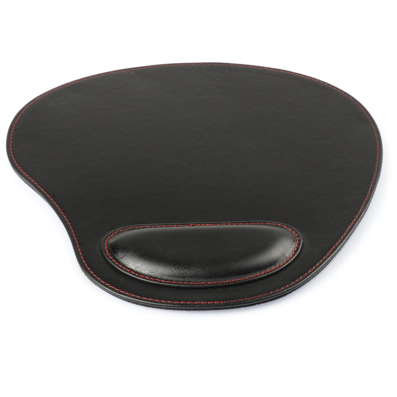 Londo Leather Oval Mouse Pad with Wrist Rest