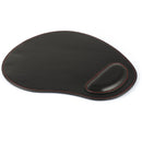 Londo Leather Oval Mouse Pad with Wrist Rest