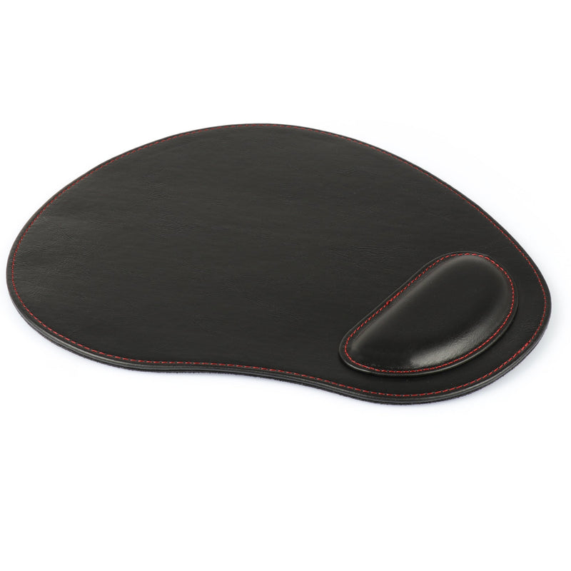 Londo Leather Oval Mouse Pad with Wrist Rest