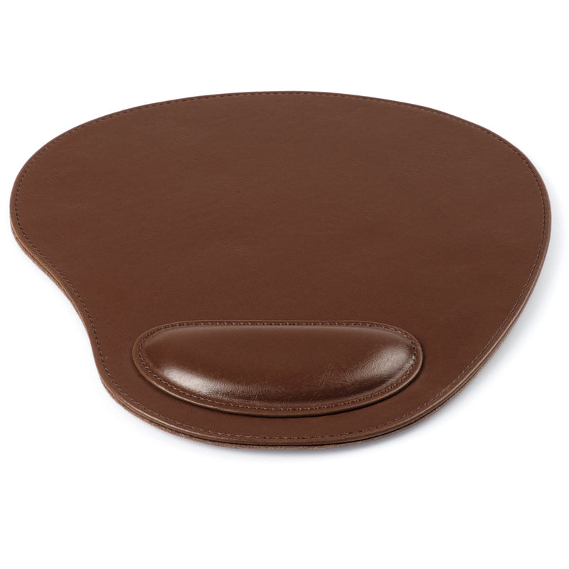 Londo Leather Oval Mouse Pad with Wrist Rest