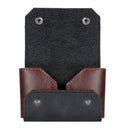 Otto Angelino Top Grain Leather Credit and Business Card Case with Snap Fastener Closure, Unisex