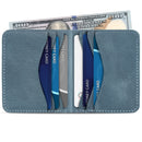 Otto Angelino Top Grain Leather Ultra Slim Bifold Card and Cash Wallet, Unisex