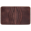 Otto Angelino Top Grain Leather Ultra Slim Bifold Card and Cash Wallet, Unisex