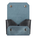 Otto Angelino Top Grain Leather Credit and Business Card Case with Snap Fastener Closure, Unisex