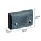 Otto Angelino Top Grain Leather Credit and Business Card Case with Snap Fastener Closure, Unisex