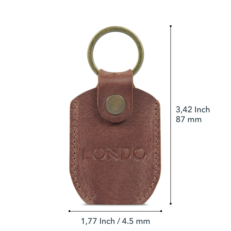 Londo Top Grain Leather Case with Keyring for Trezor One Bitcoin Wallet Unisex