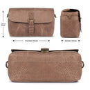 MegaGear Torres Top Grain Leather Camera Messenger Bag for Mirrorless, Instant and DSLR Cameras