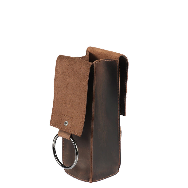 Londo Top Grain Leather Wine Bottle Holder and Carrier