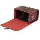 MegaGear Pebble Top Grain Leather Camera Messenger Bag for Mirrorless, Instant and DSLR Cameras